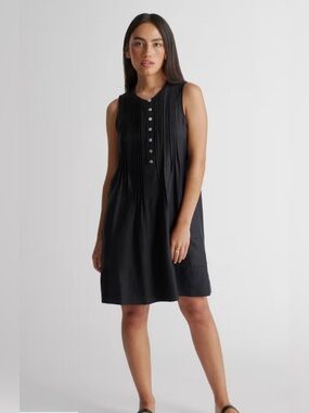 Quince | Dresses | Quince 0 European Linen Tank Mini Dress Size L Black |  Poshmark
